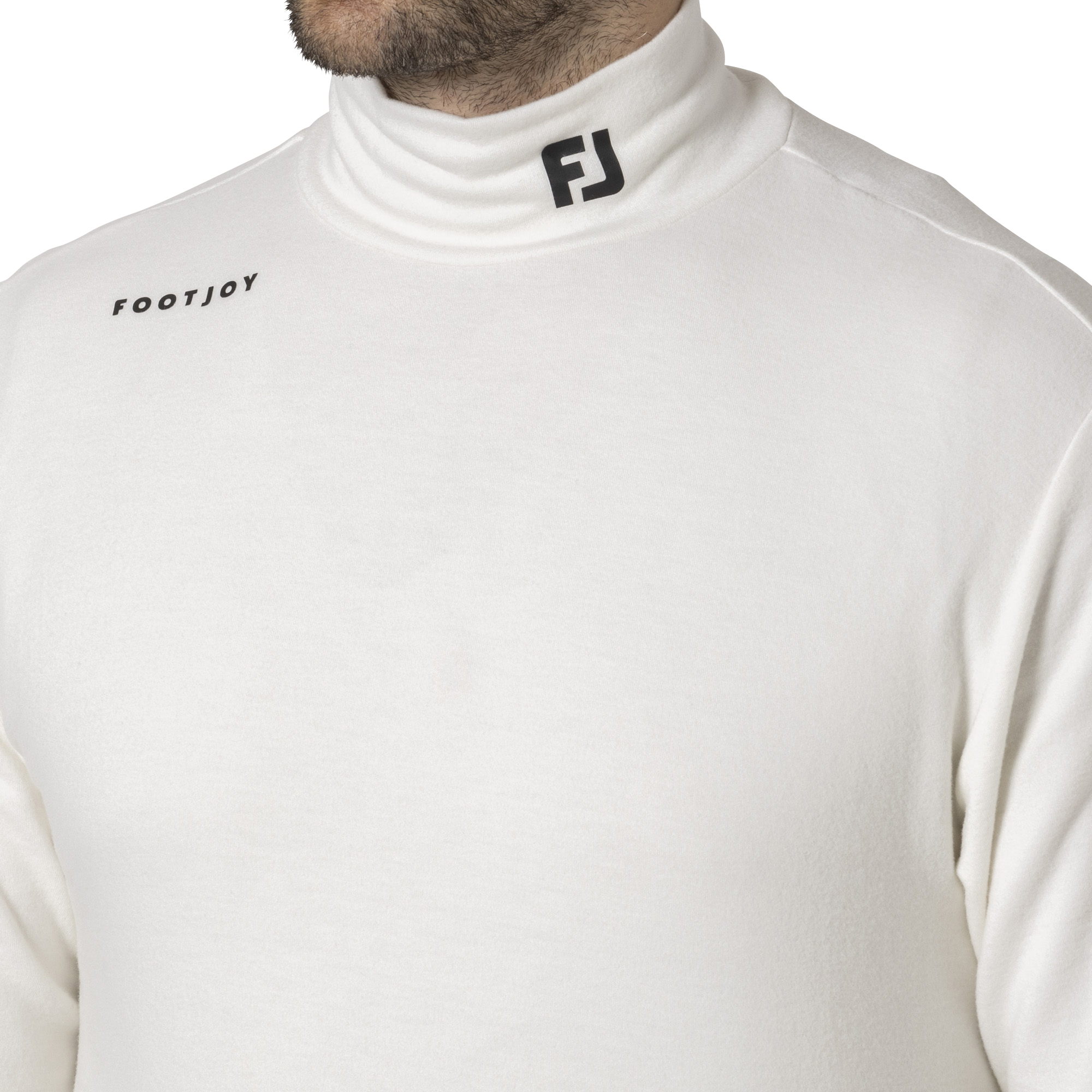 MEN'S 起毛ストレッチ 長袖モックネックシャツ