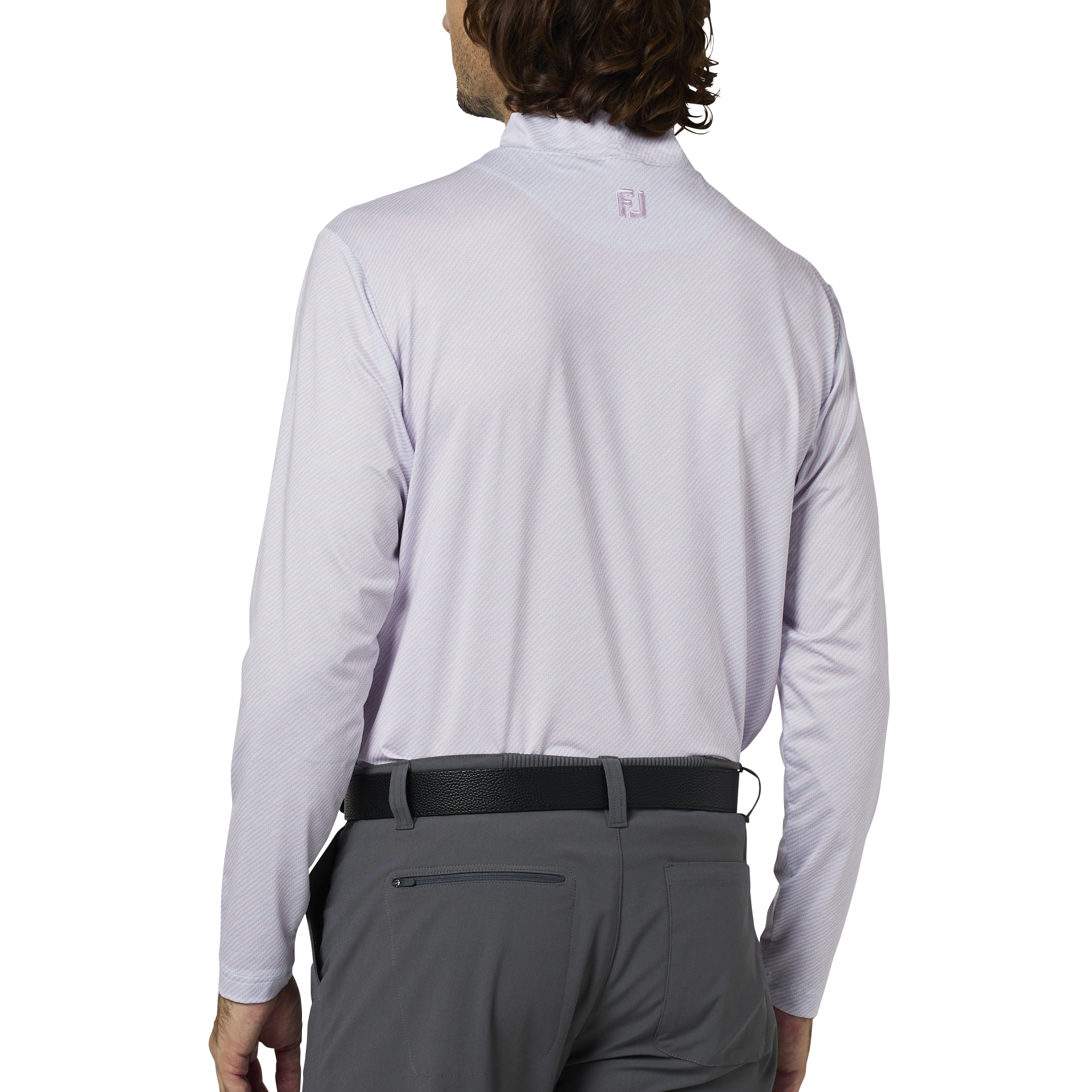 ウェーブラインプリントモックネック長袖シャツ - FootJoy Japan