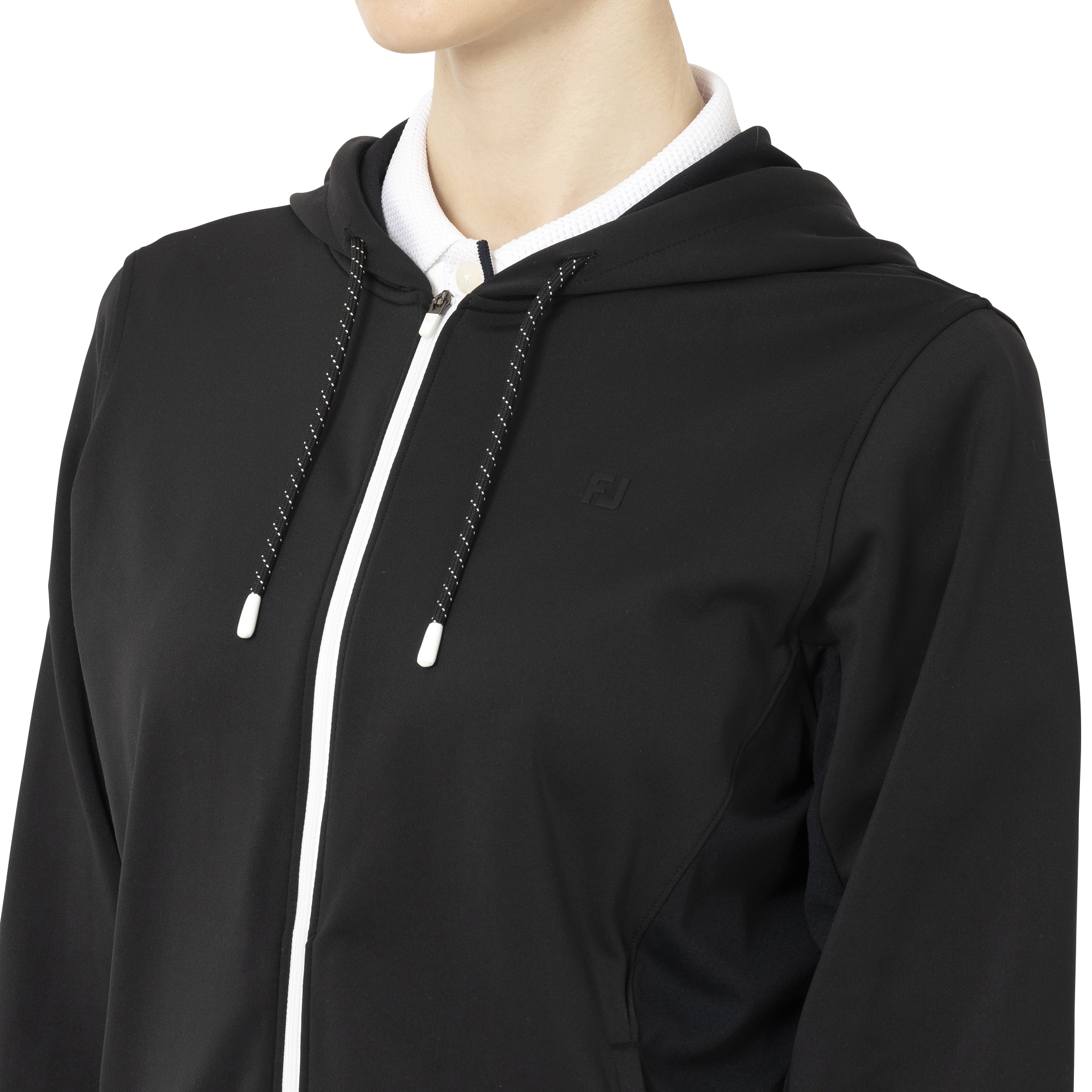 サイドメッシュ長袖フルジップフーディー