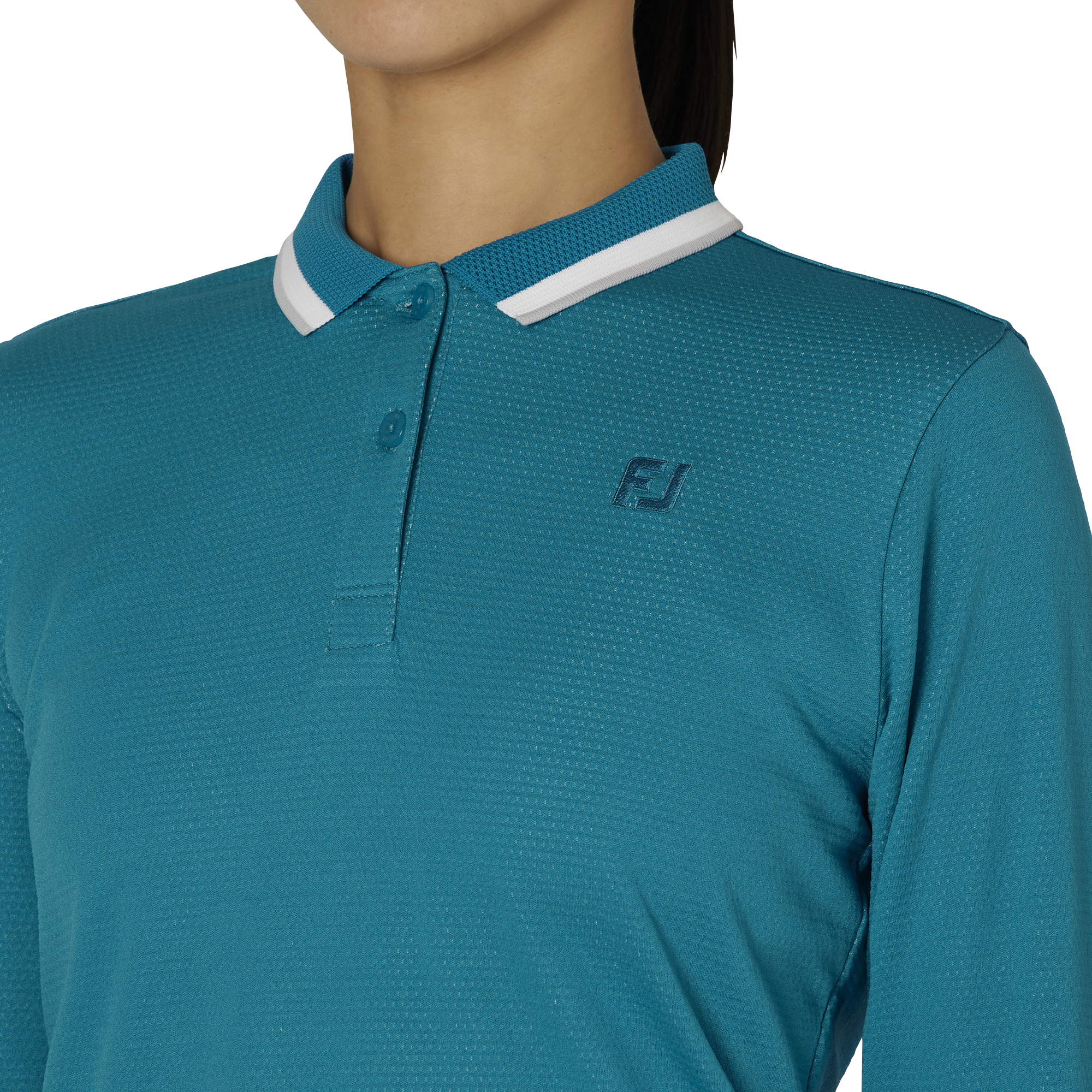 WOMEN'S DRY THROUGHLIGHT スリーブライン 長袖メッシュポロ