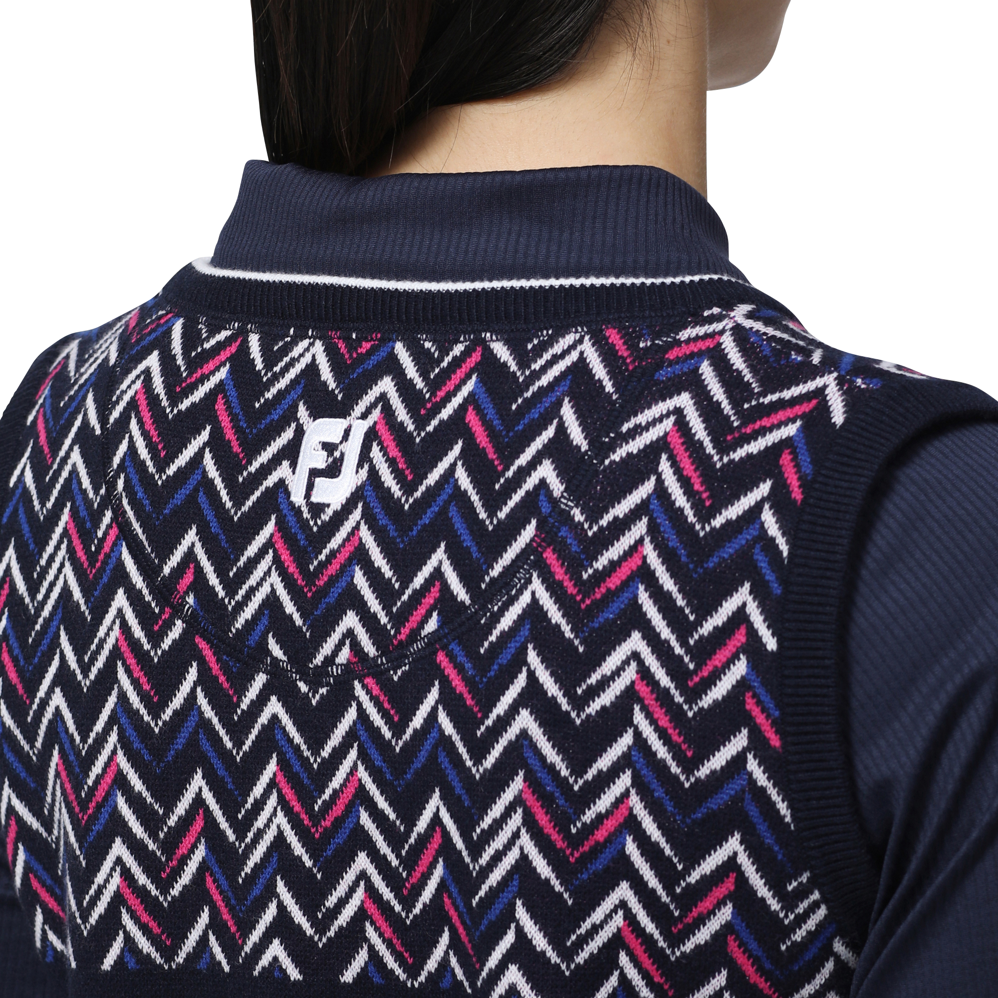 WOMEN'S シェブロンパターン Vネックベスト