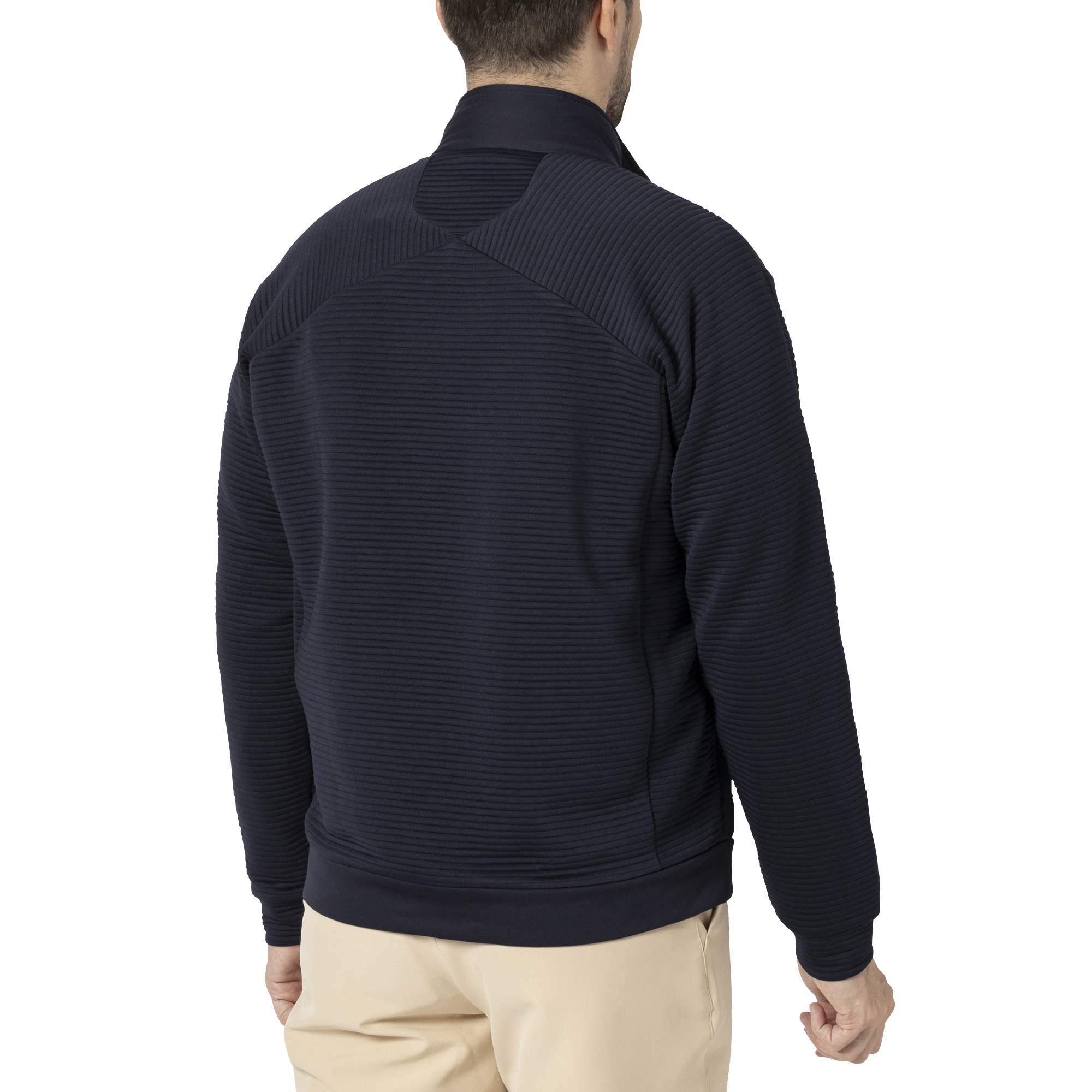 MEN'S 防風ファブリックミックス 長袖フルジップジャケット - FootJoy