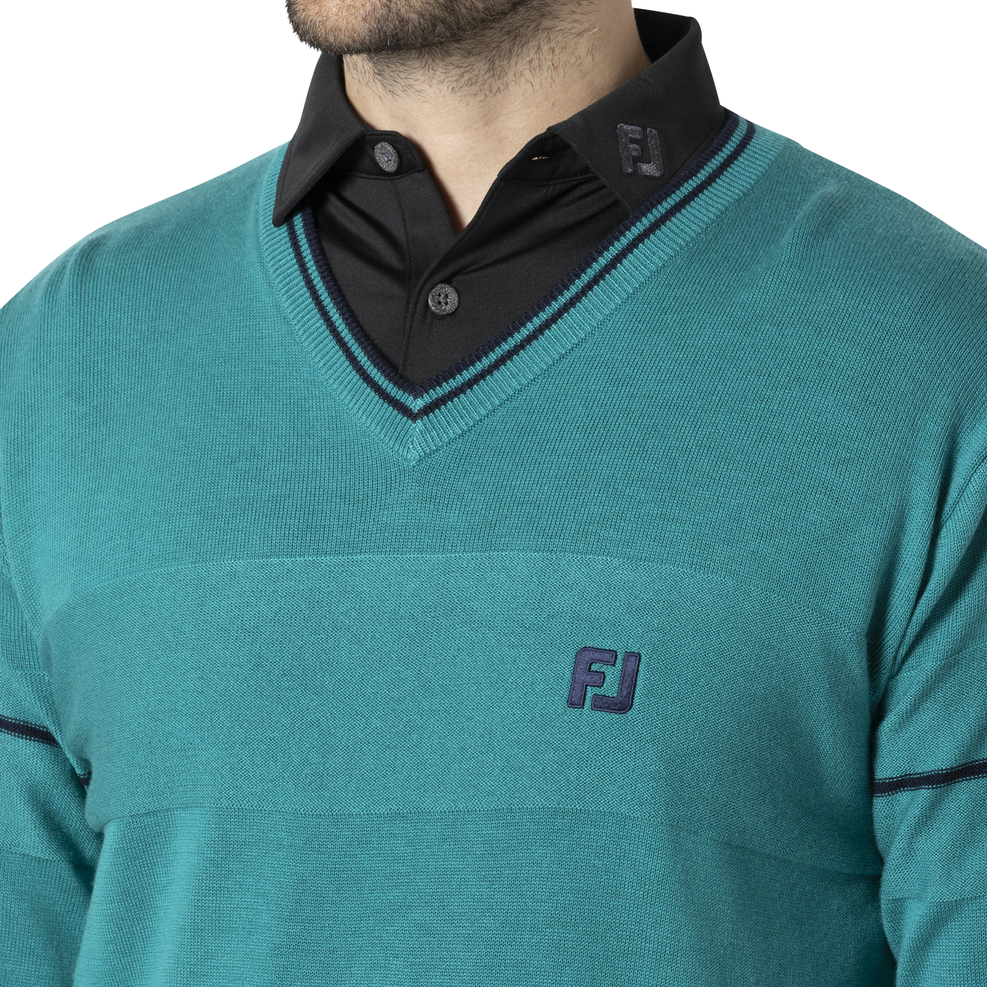 MEN'S スリーブライン 長袖Vネックセーター