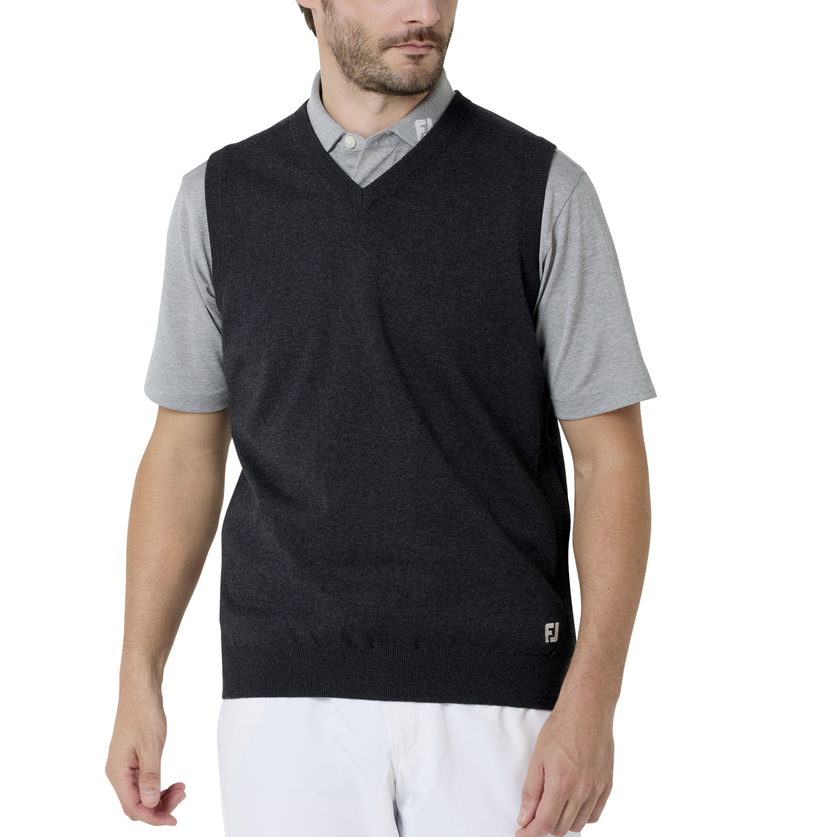 Essential ベーシックコンフォート Vネック ニットベスト - FootJoy Japan Essential ベーシックコンフォート Vネック ニットベスト - FootJoy Japan