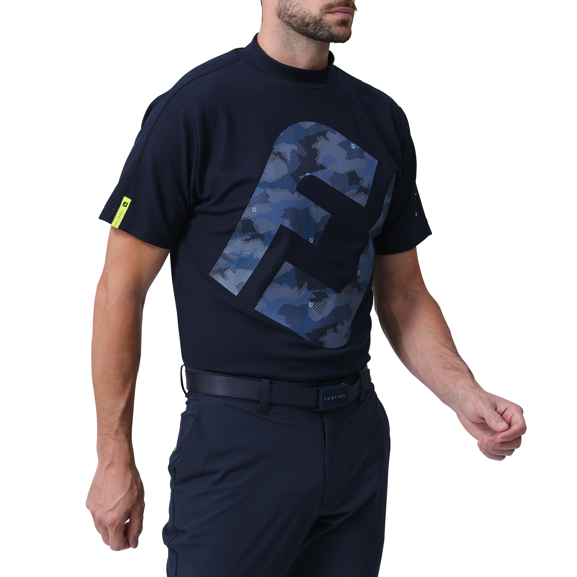 ビッグFJロゴ半袖モックネックシャツ - FootJoy Japan