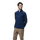 ヘザーカラーブロックハーフジップミッドレイヤー