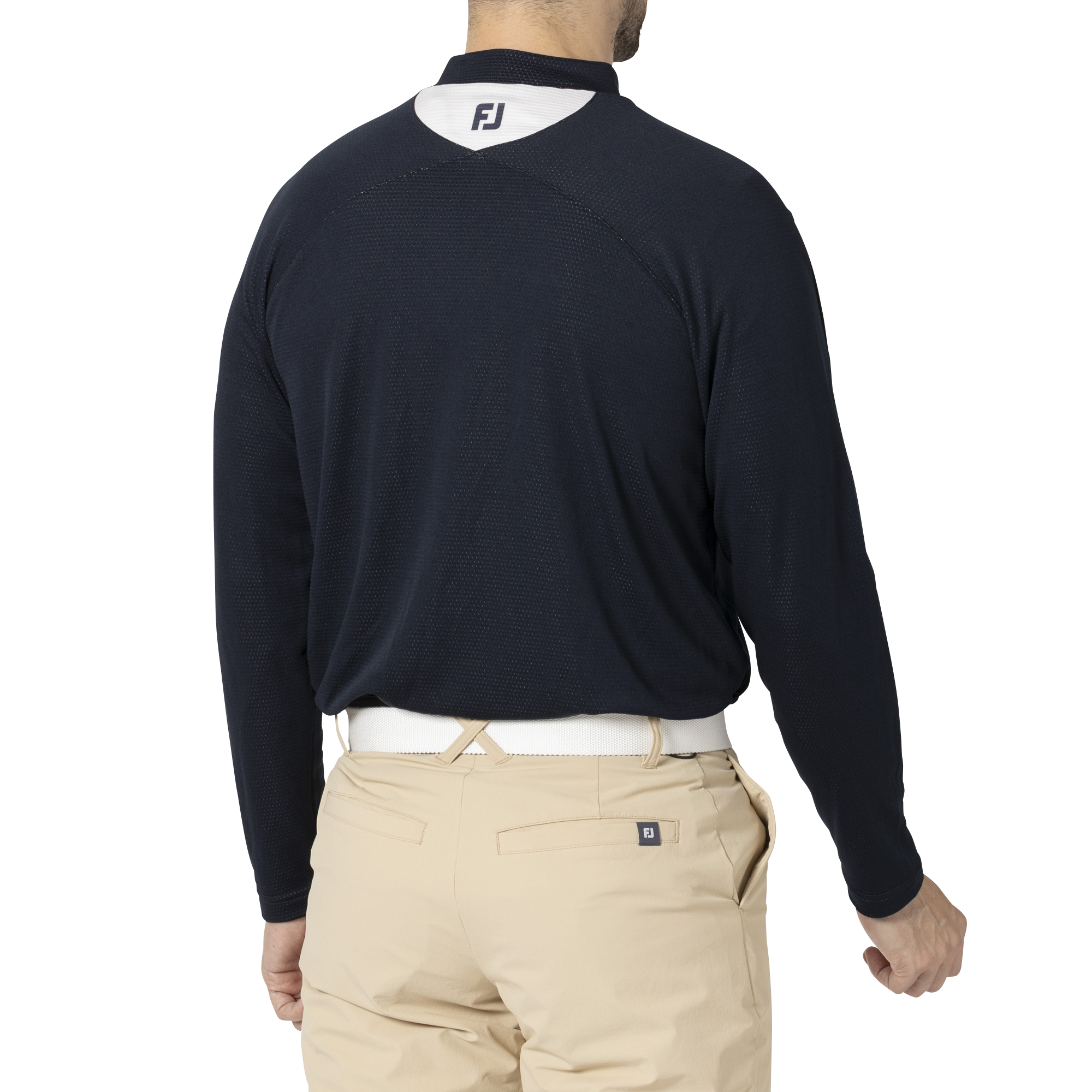 MEN'S DRY THROUGHLIGHT チェストライン 長袖モックネックシャツ