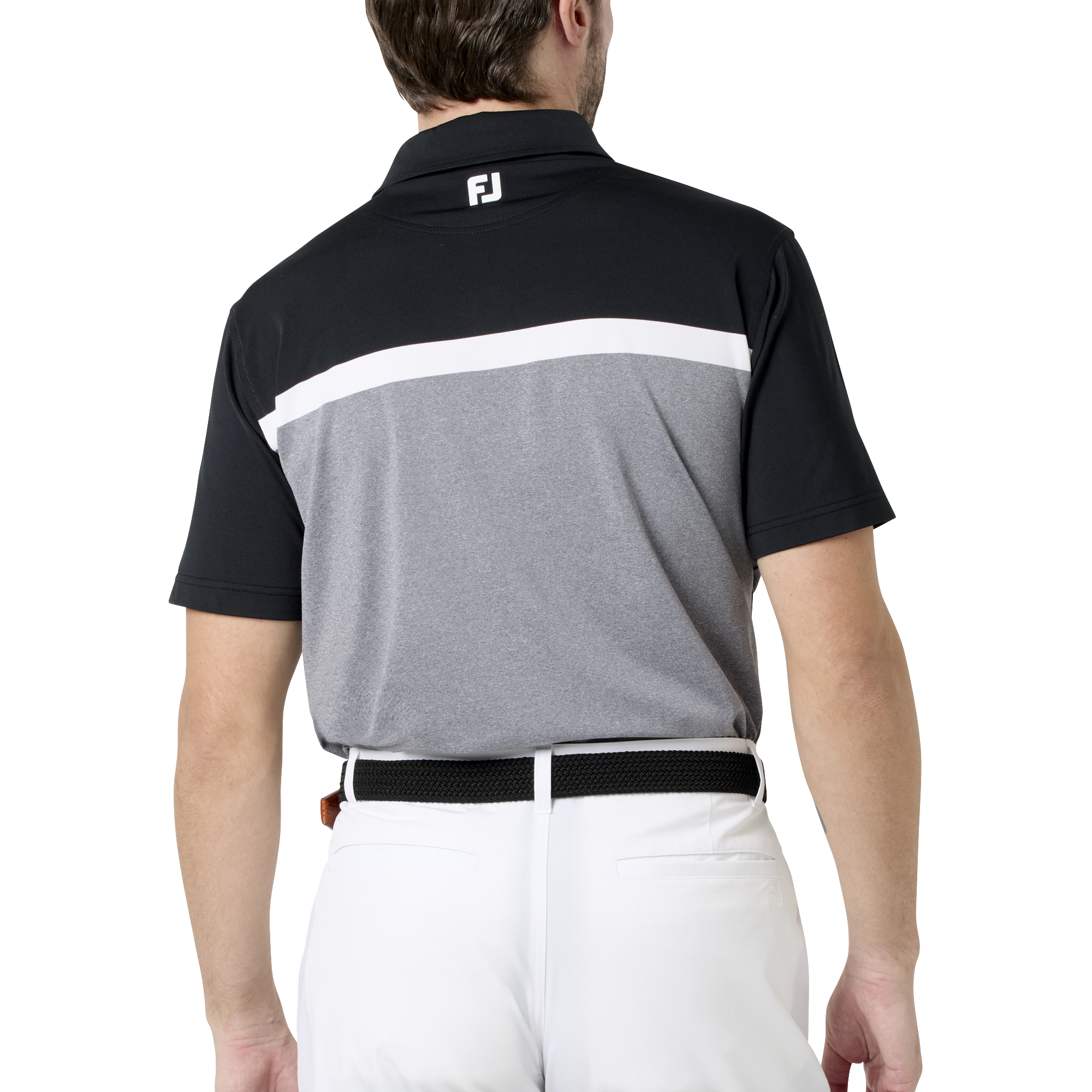 Essential M`s カラーブロック ストレッチライル半袖シャツ