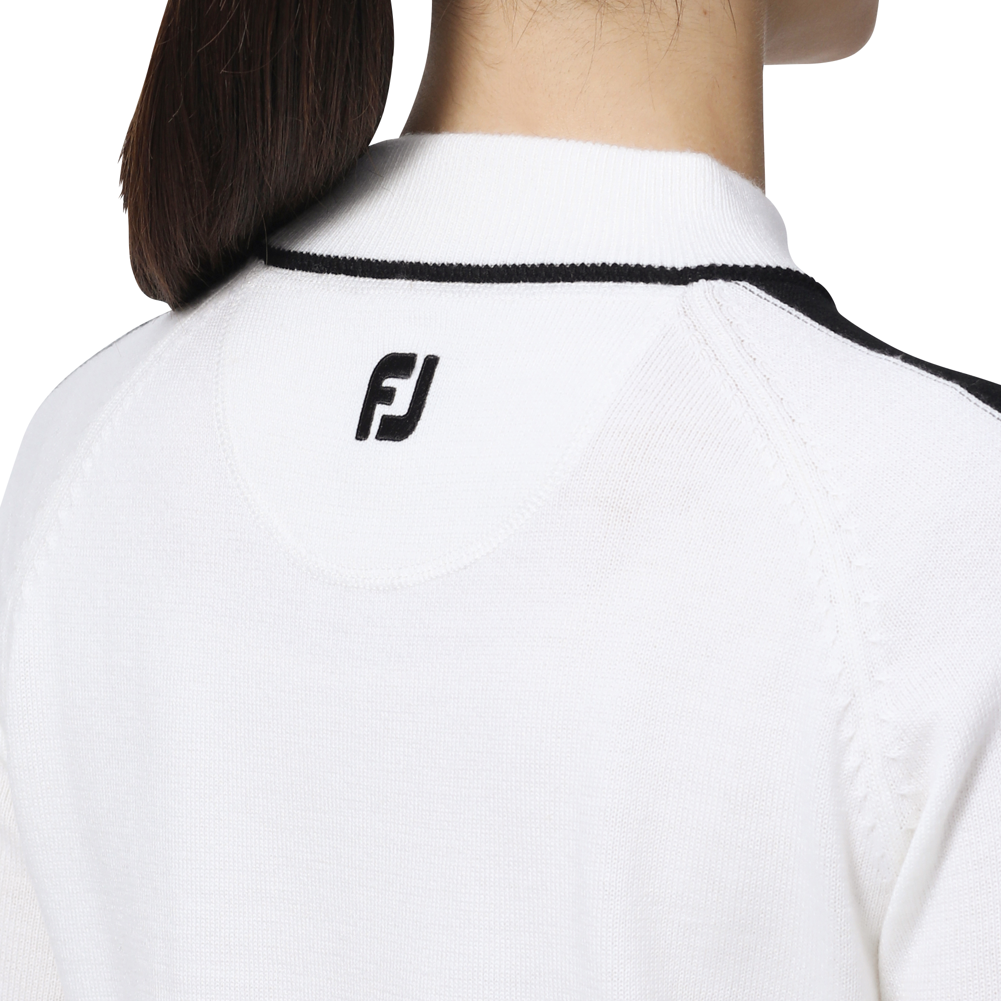 WOMEN'S モックネック ロゴセーター