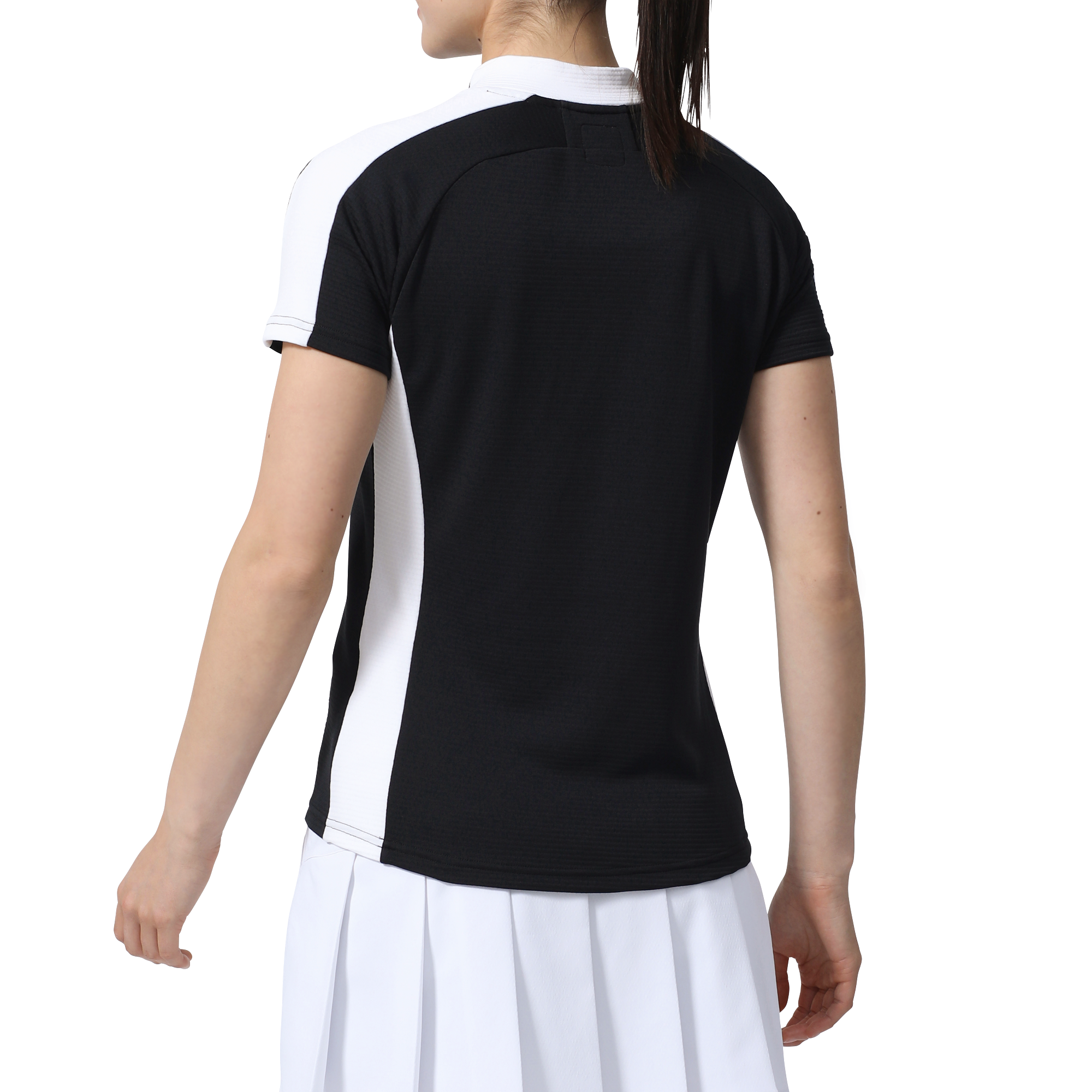 DRY THROUGHLIGHT カラーブロック半袖モックネックシャツ