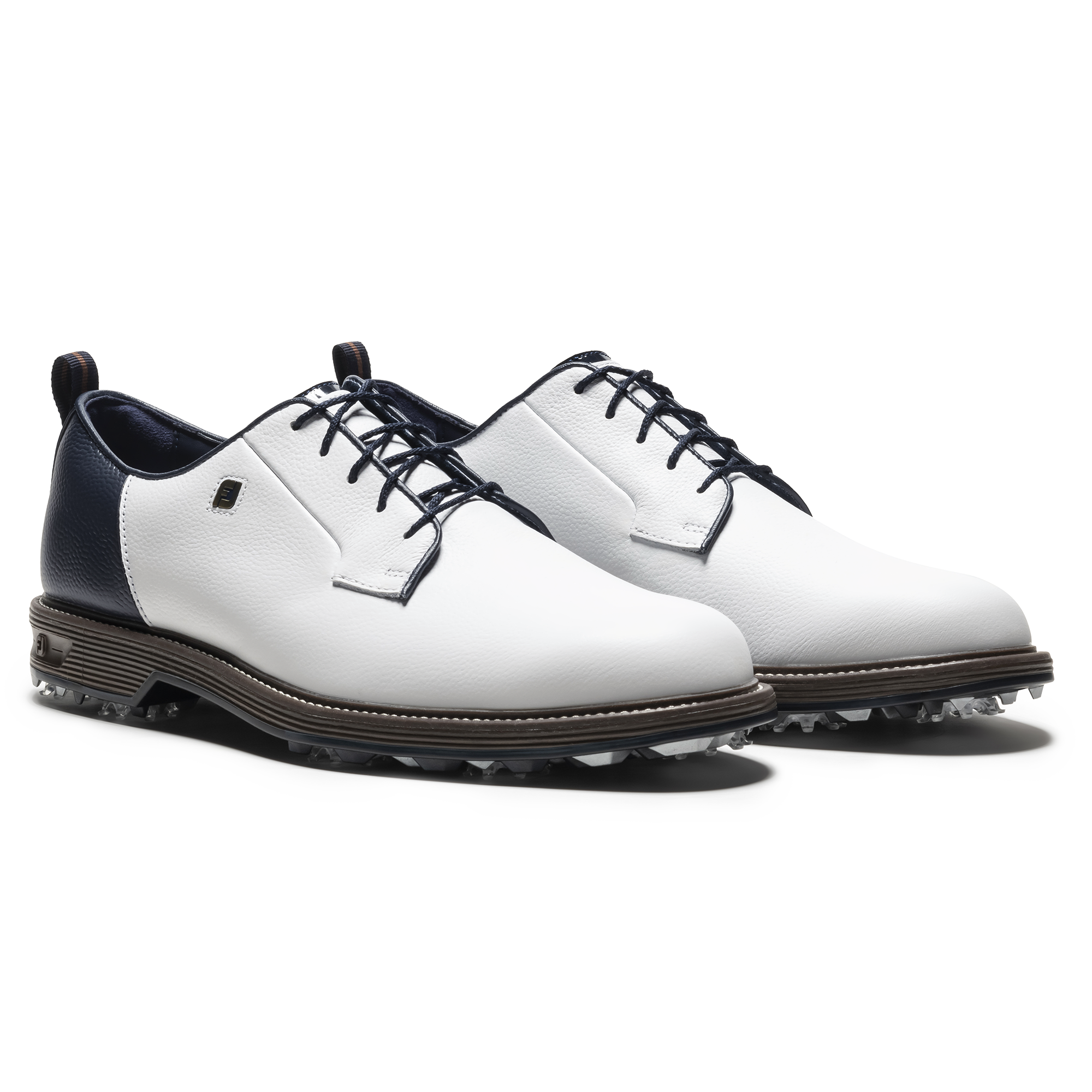 FootJoy ゴルフシューズ 黒と白 M.Iイニシャル入り FootJoy ゴルフシューズ 黒と白 M.Iイニシャル入り フットジョイ
