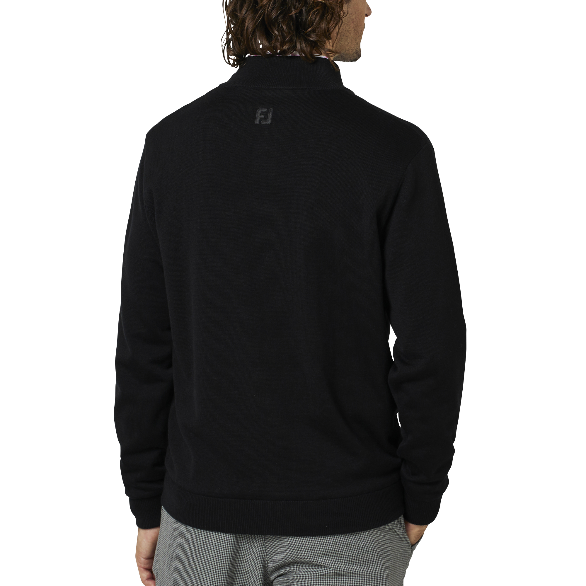 防風ライニングフルジップセーター