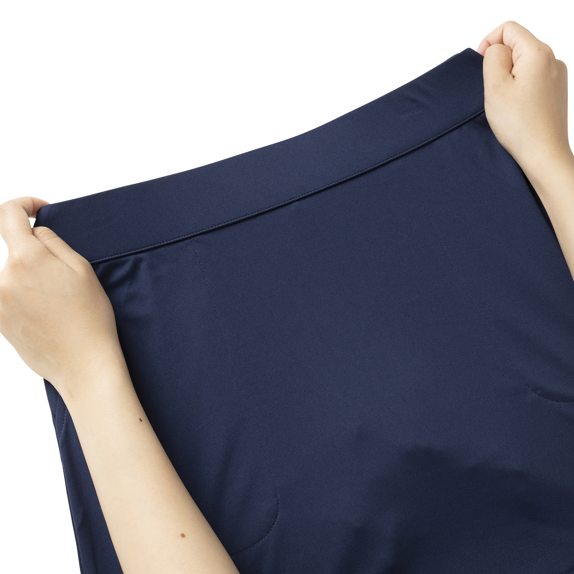 ウエストゴムソリッドスカート