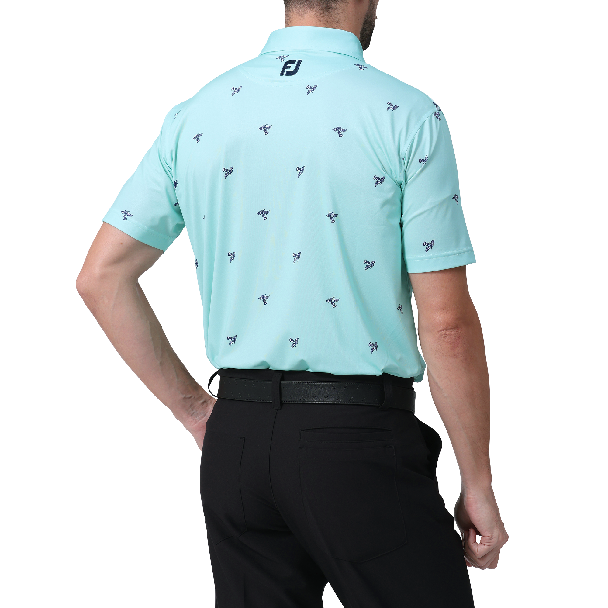 アザミプリント半袖シャツ