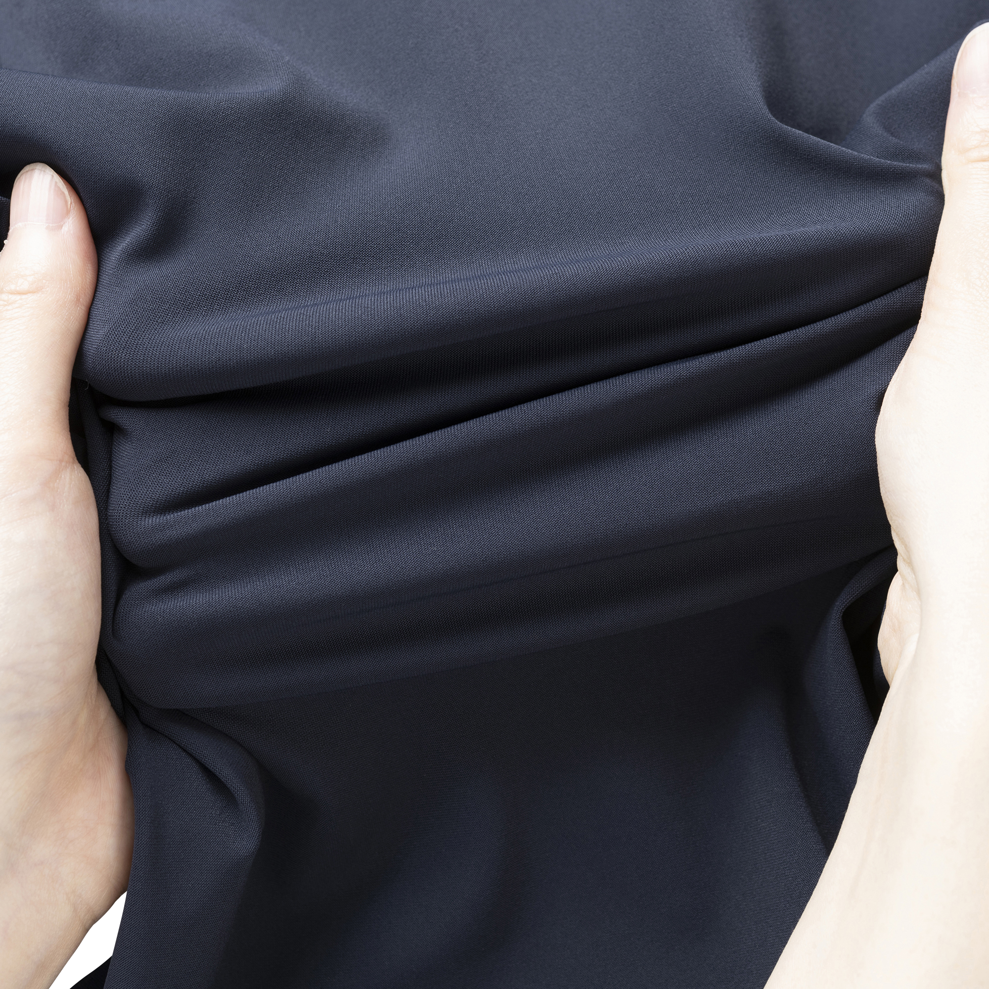 カラーブロック長袖モックネックシャツ