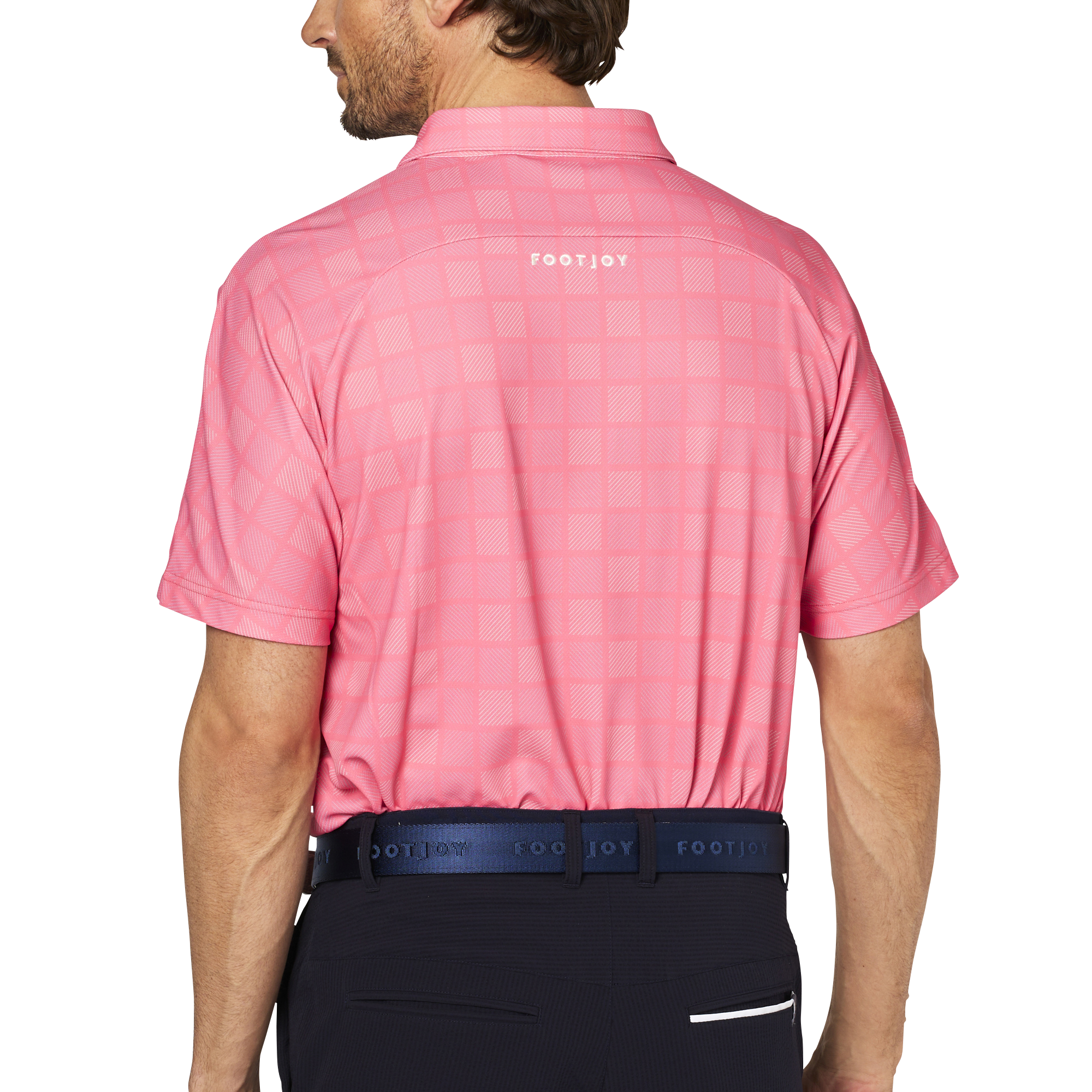 スクエアチェックスナップボタン半袖シャツ