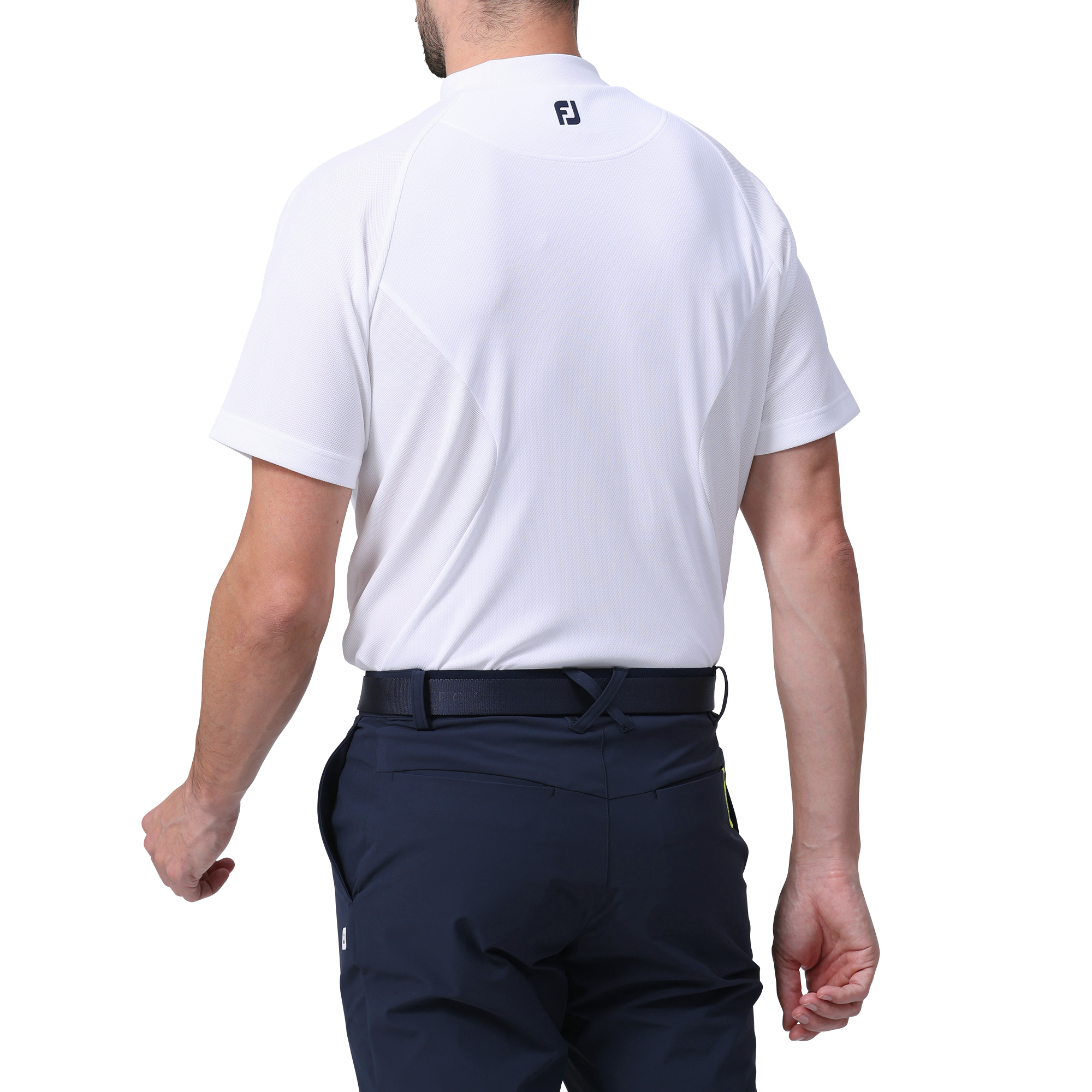 ビッグFJロゴ半袖モックネックシャツ