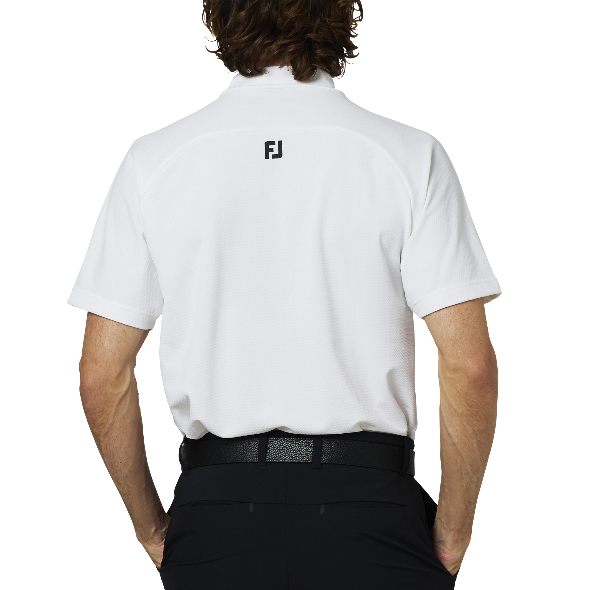 半袖モックネックシャツ