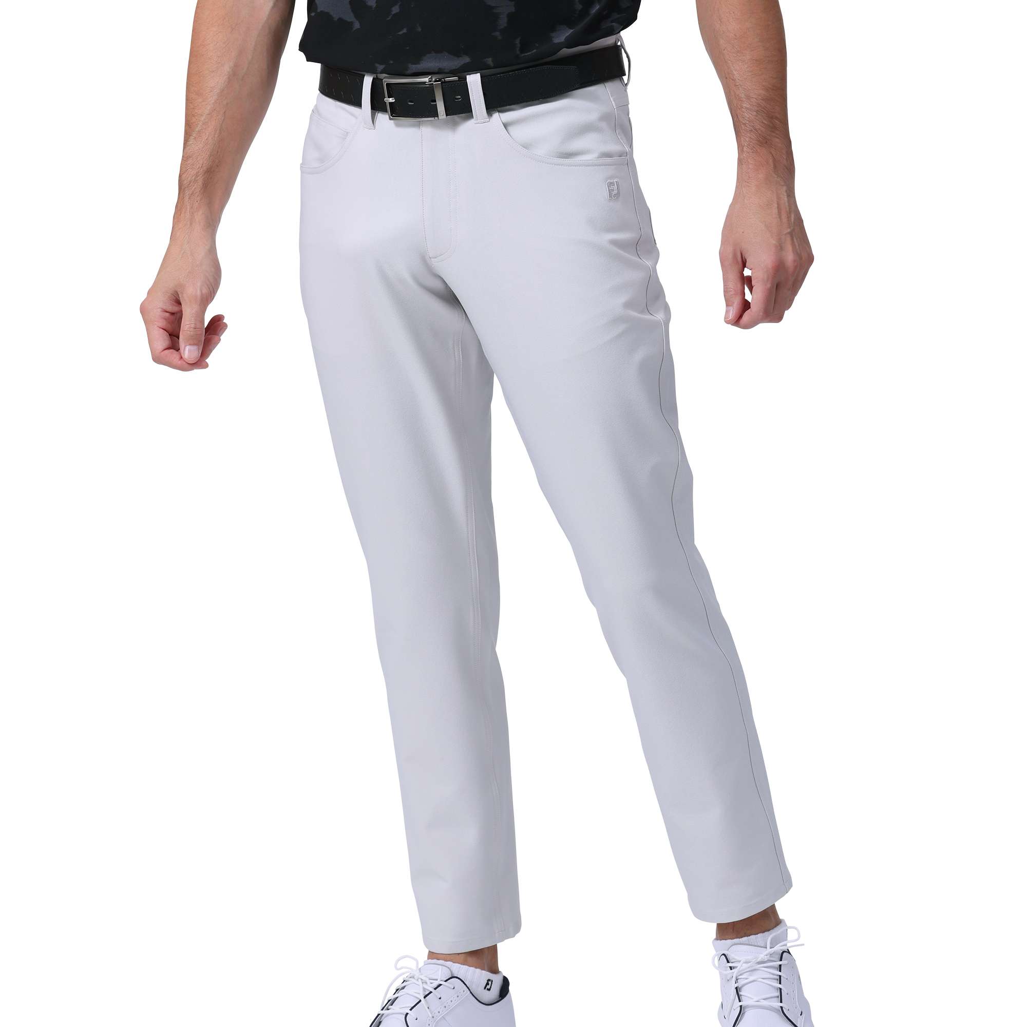 FOOTJOY フットジョイ ゴルフ 秋冬 マルチポケット パンツ グレー XL フットジョイ ゴルフウェア メンズ ハウンドトゥース 起毛 マルチ