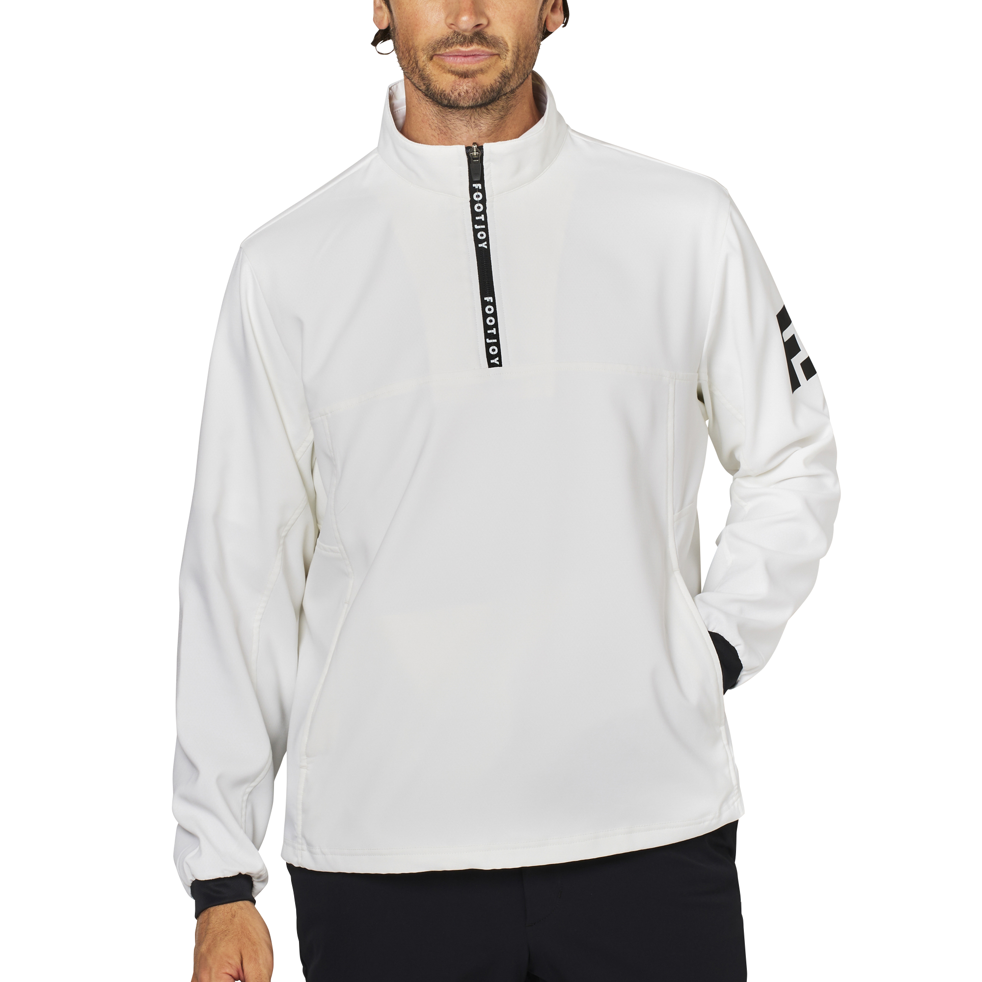 [フットジョイ] ゴルフ TWINSOF長袖ハーフジップジャケット メンズ TWINSOF 撥水長袖ハーフジッププルオーバージャケット - FootJoy Japan